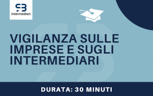 Vigilanza sulle imprese e sugli intermediari